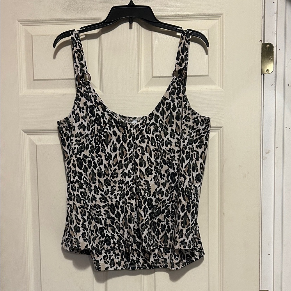 Rafaella Animal Print Top Size Large
